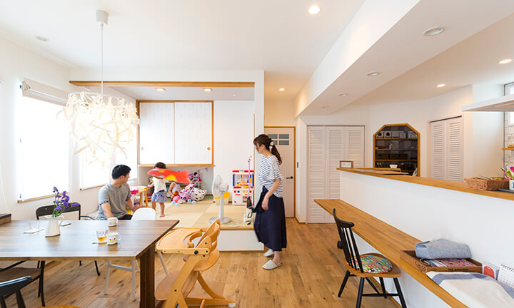 豊橋市の新築一戸建て住宅の施工例「木配りの家」の写真4