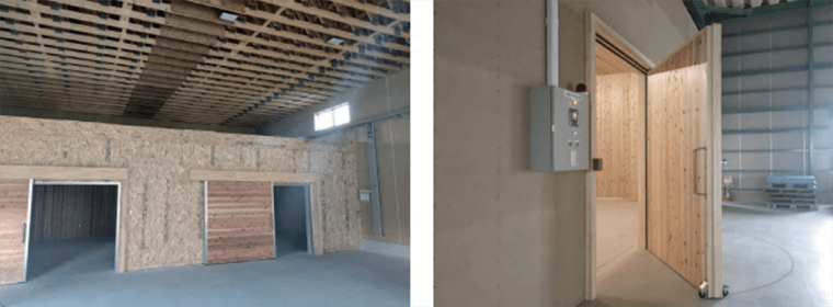 既存の倉庫に施工した庫内倉庫HOZONEの写真